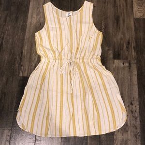 Old Navy Yellow Stripe Dress